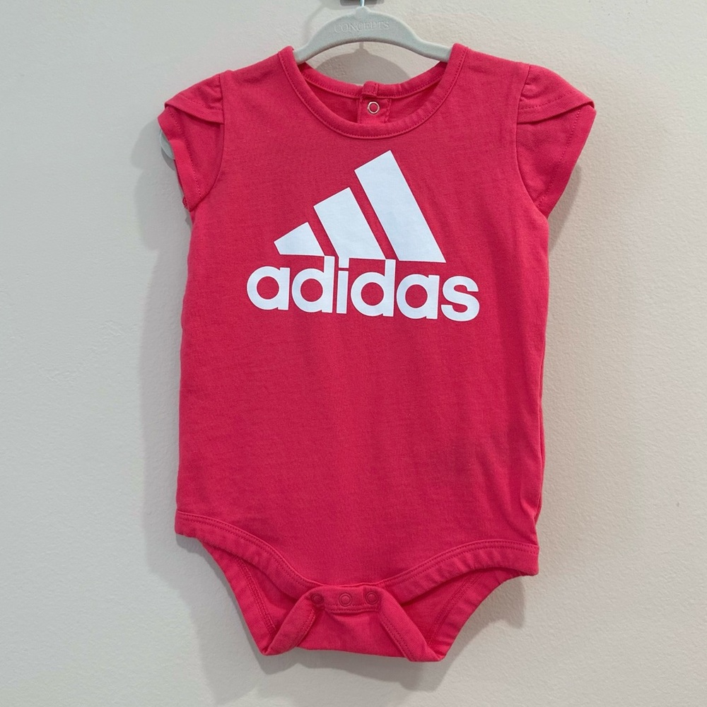 NEW ! ADIDAS girls onesie size 9m